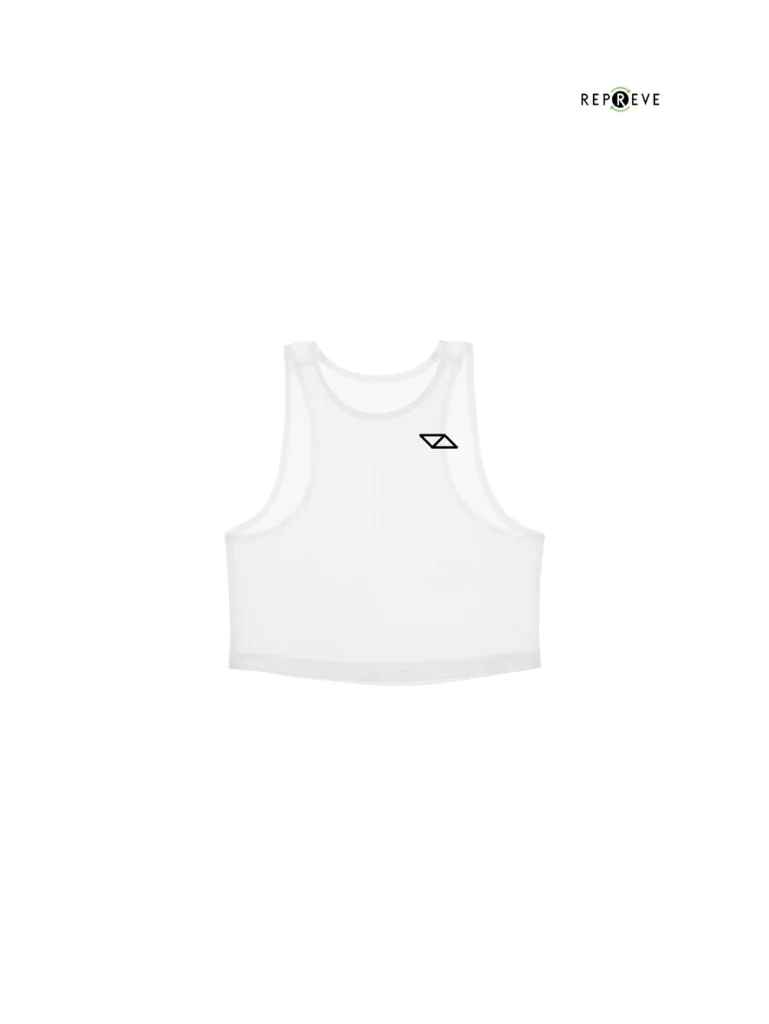 Verba White Crop Singlet Women
