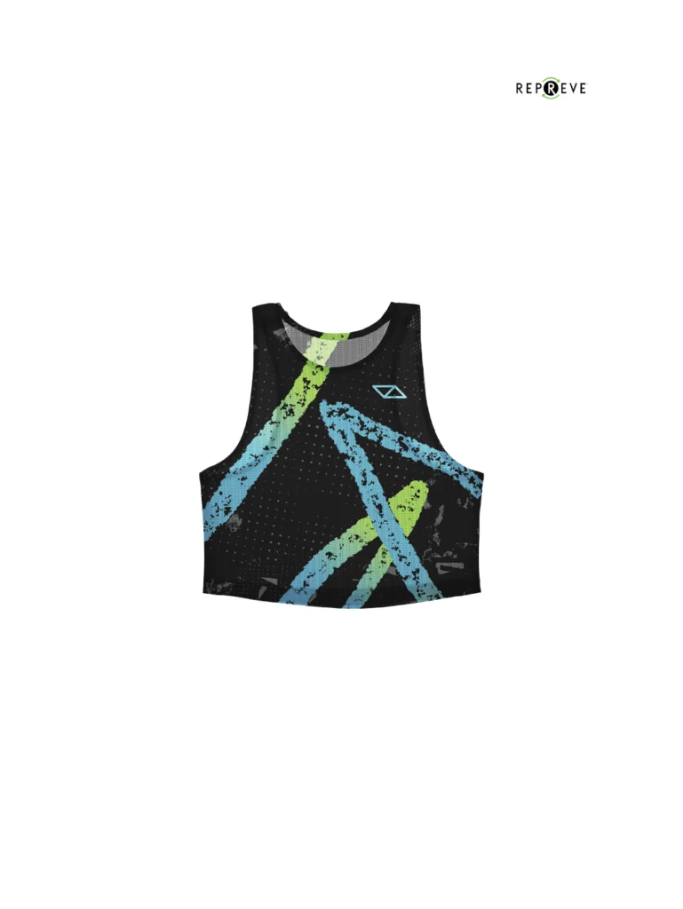 Nucleus Black Crop Singlet Women