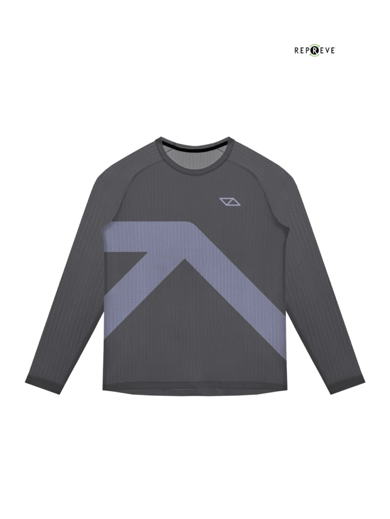 Verba Classic Dark Gray Violet Long Sleeve Men
